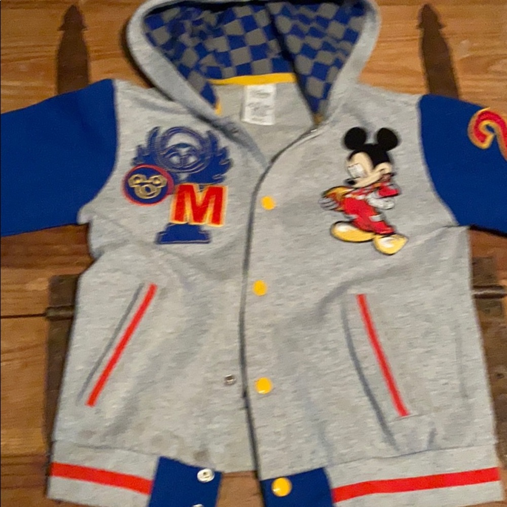 Disney store Mickey Mouse zip up hoodie